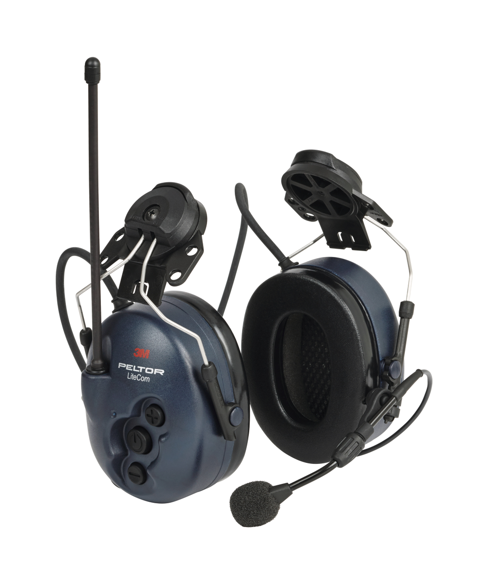 3M gehoorbescherming met radio Peltor LiteCom, voor bevestiging aan de helm, XX74601