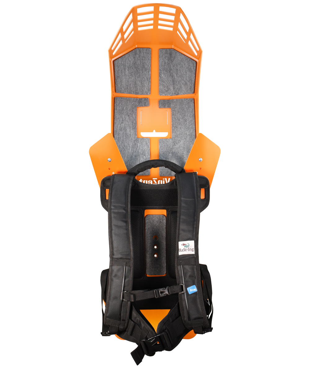 BaSt-Ing VinZent rugbeschermer/beschermingsuitrusting voor de houtkap, oranje/zwart, XX9729
