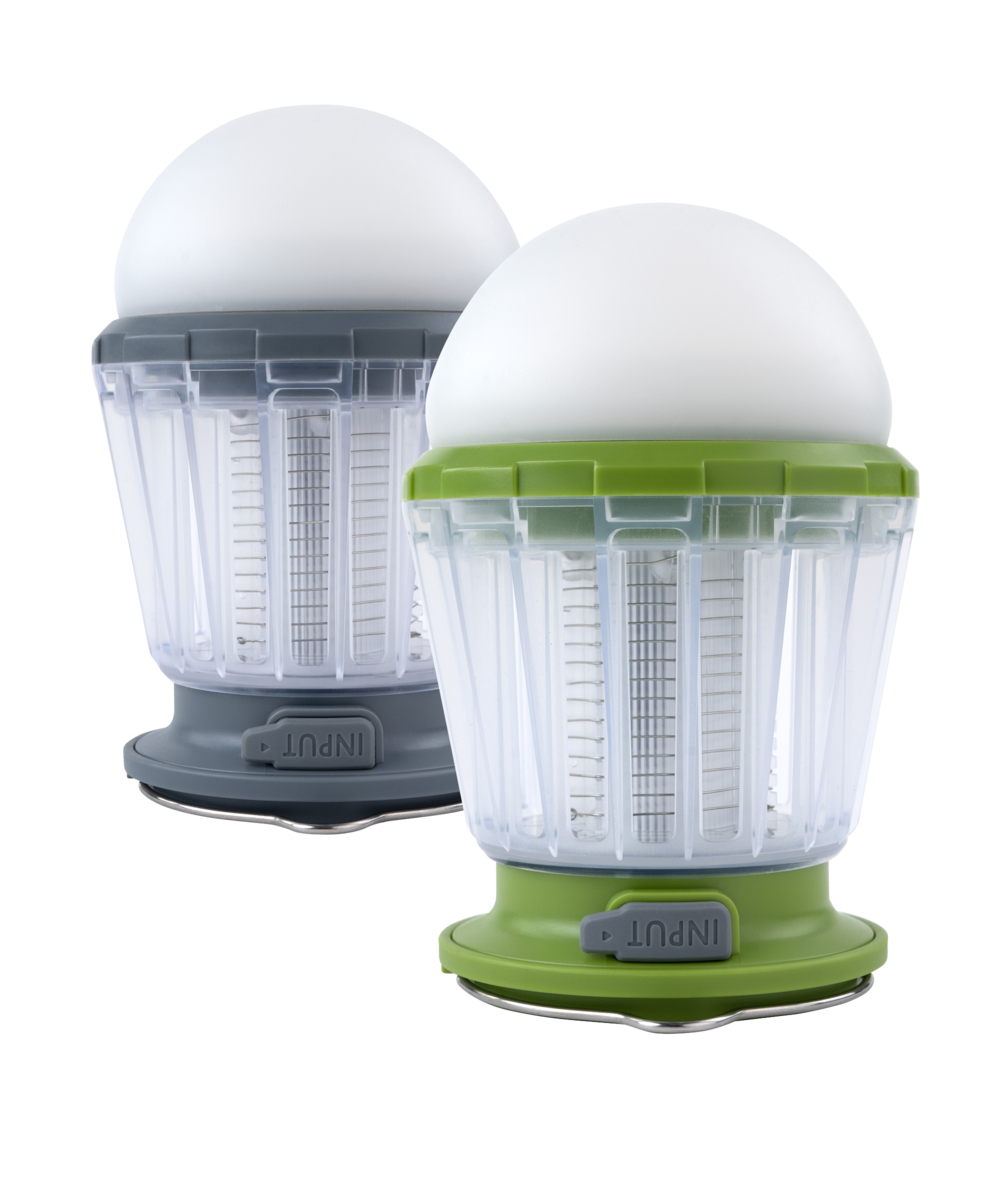 DRR LED-campinglamp Anti-Moskito op zonne-energie, Lichtgrijs of neongroen, XXDR980494