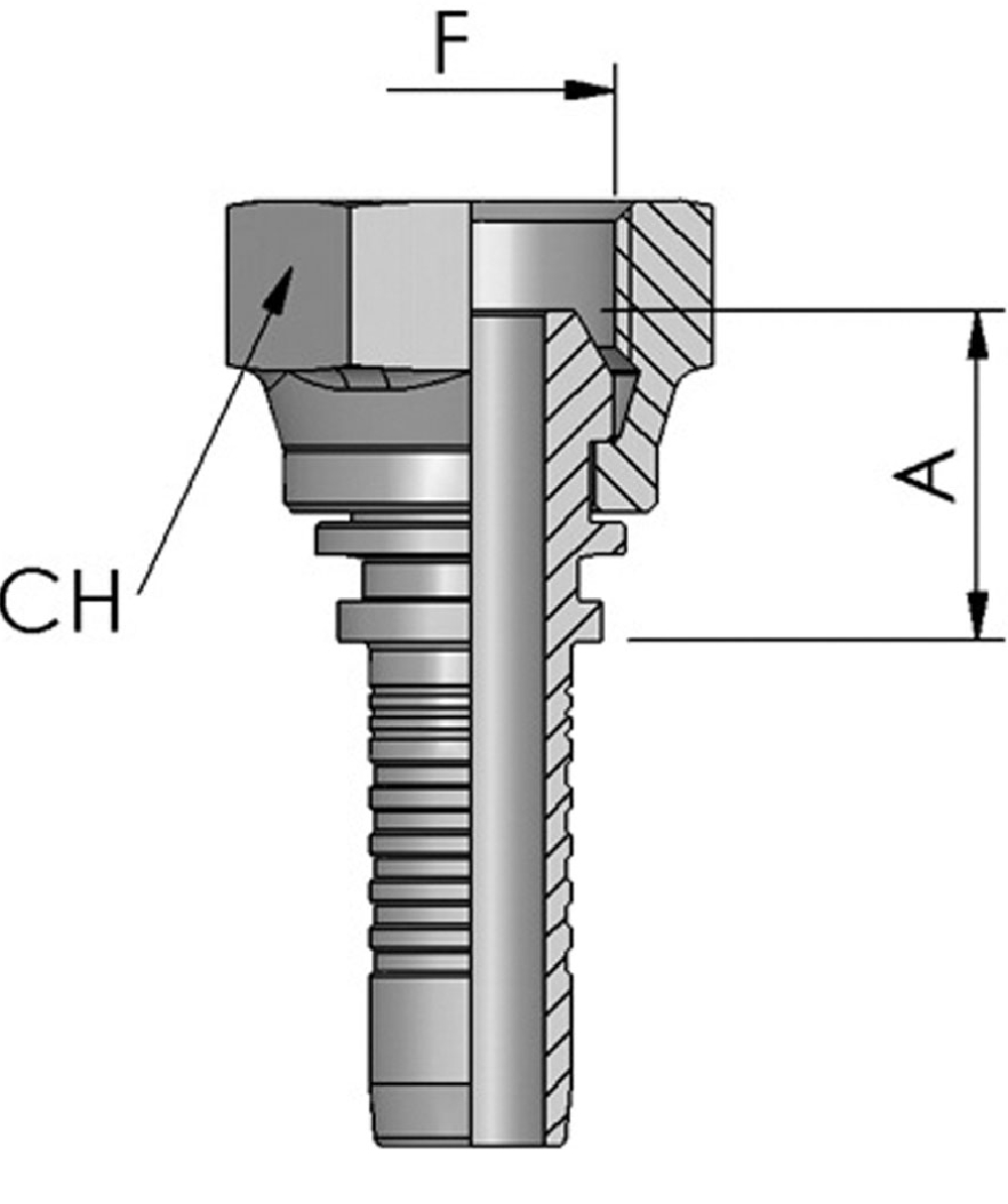 FB Hydraulic Pressnippel BSP, XXST4021-0000