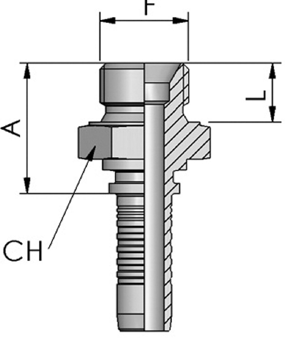FB Hydraulic Pressnippel BSP, XXST4031-0000