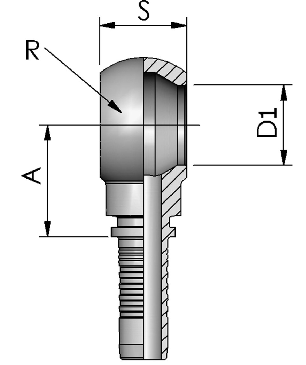 FB Hydraulic Ringnippel BSP, XXST4061-0000
