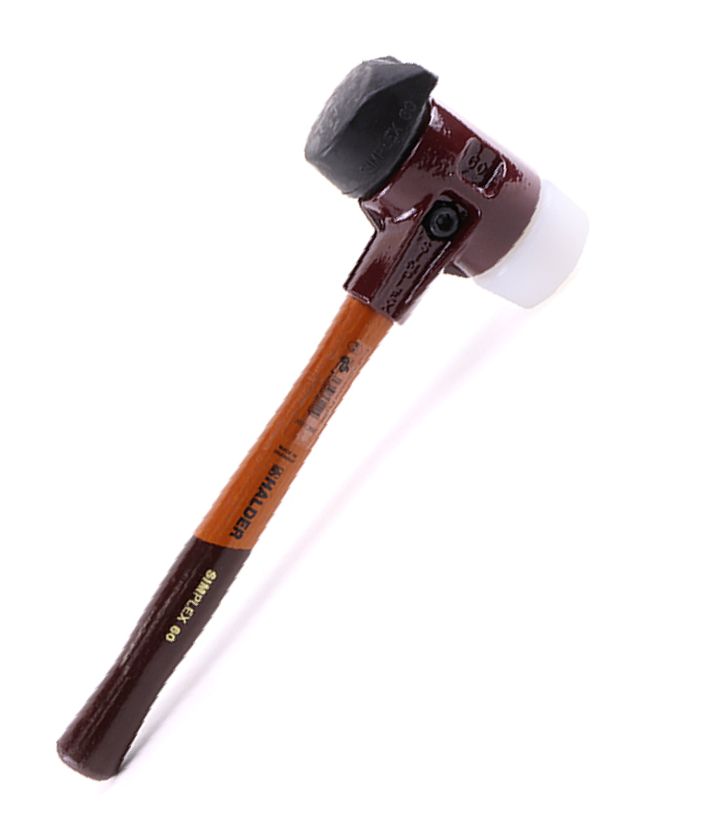 Halder Simplex terugslagvrije hamer met neerzetsteun, Kopdiameter: 60 mm, XX97169