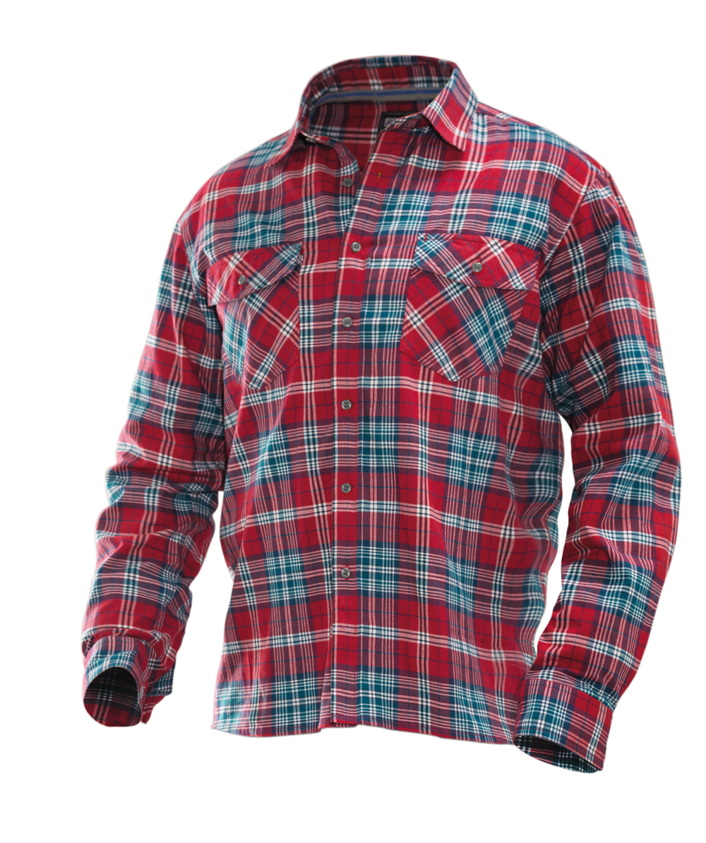 Jobman Flanellen shirt 5138, rood, XXJB5138R