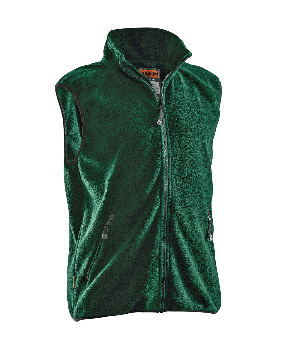 Jobman Fleece bodywarmer 7501, groen, XXJB7501GR