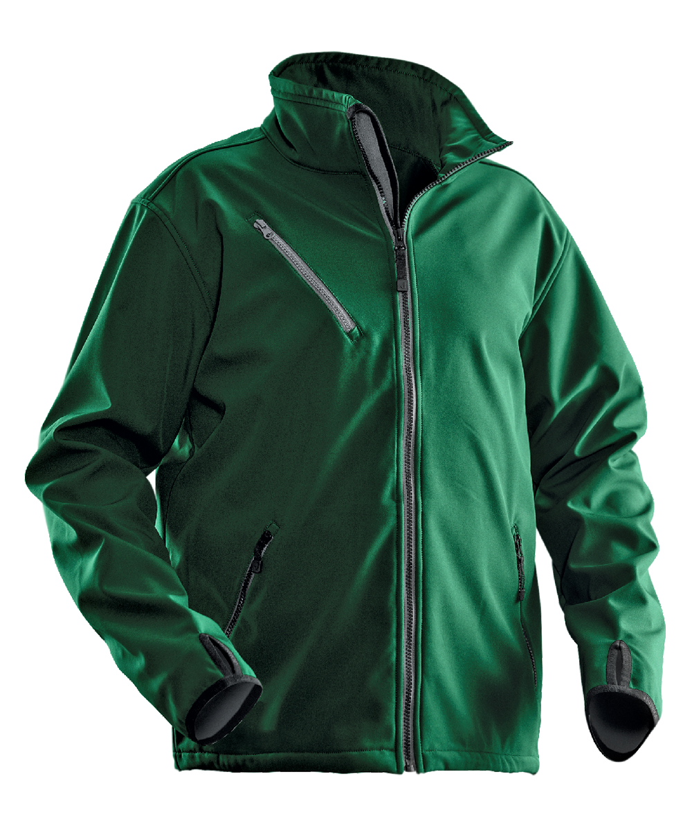 Jobman Softshell Jas 1201, groen, XXJB1201GR