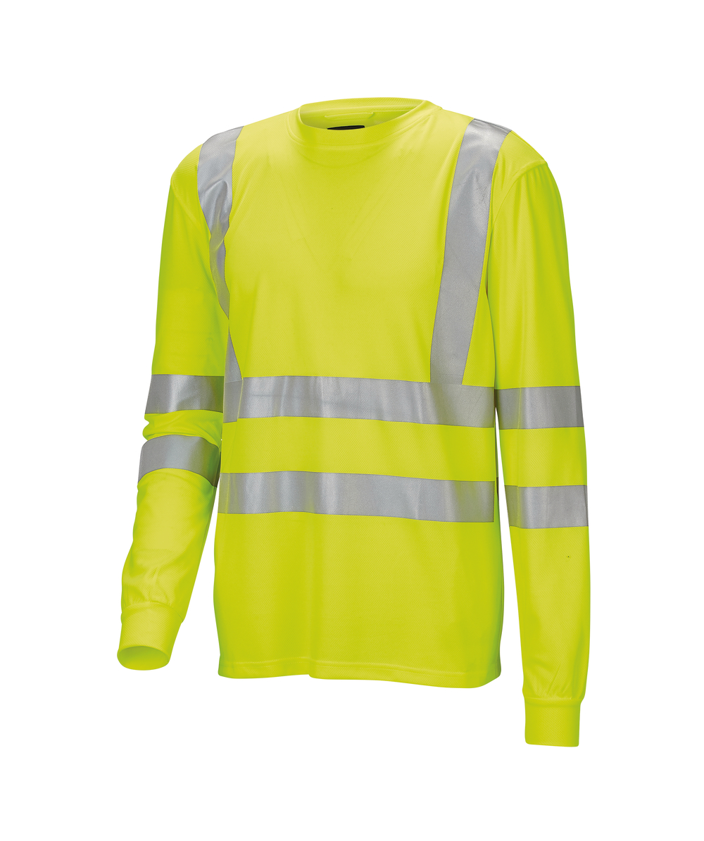 Jobman shirt met lange mouw HiVis 5593, geel, XXJB5593G