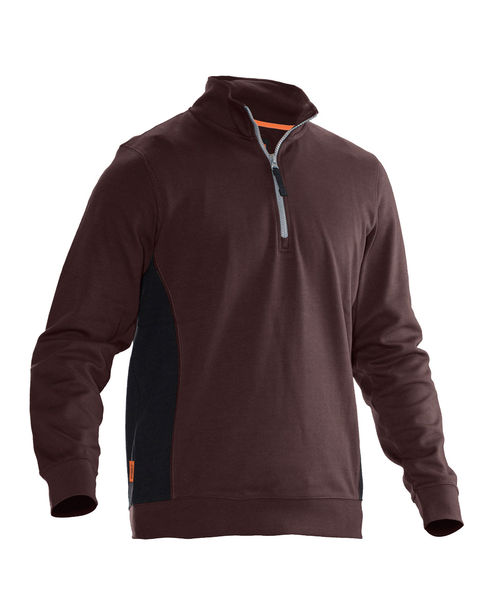 Jobman sweatshirt 5401 bruin/zwart