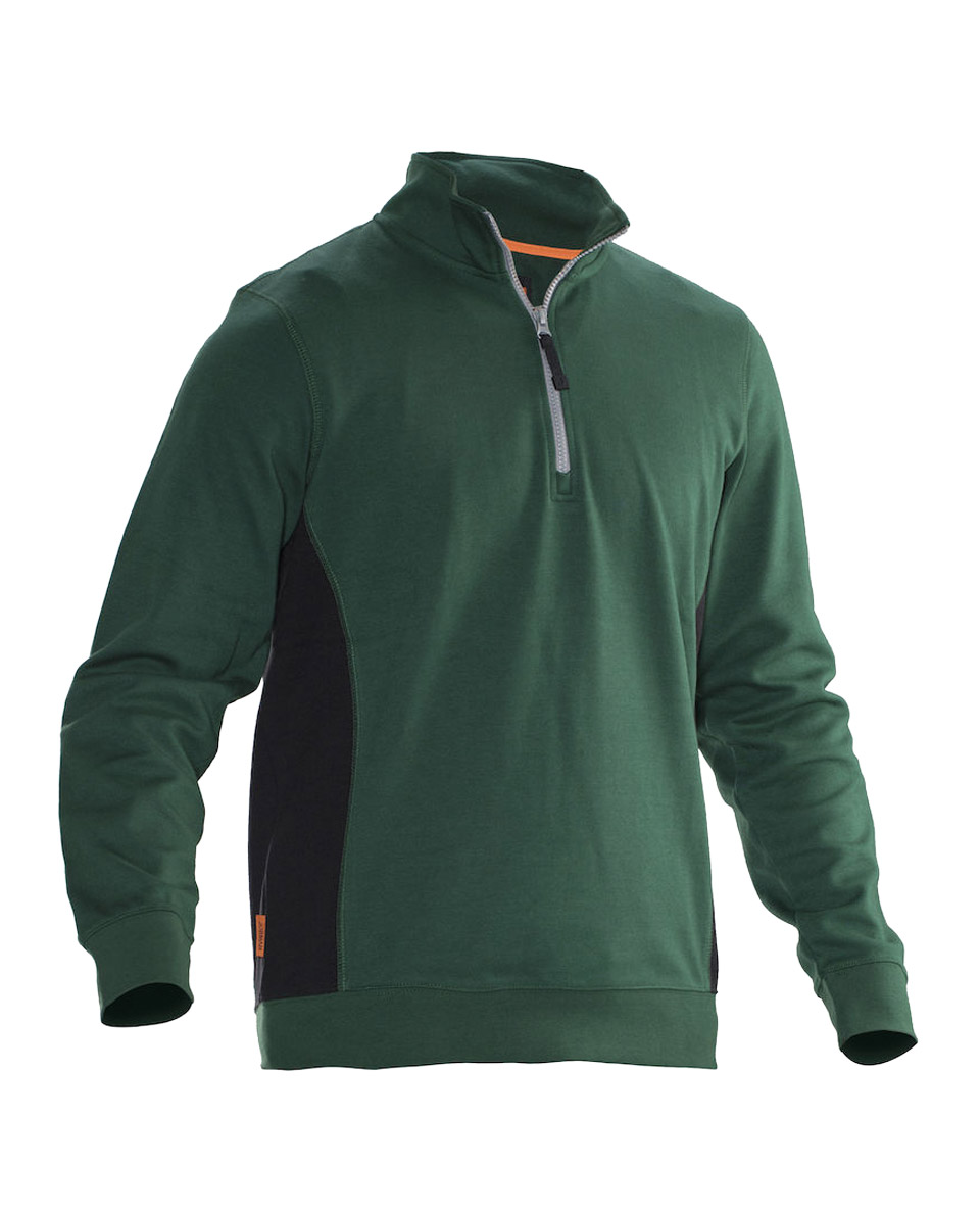 Jobman sweatshirt 5401 groen/zwart