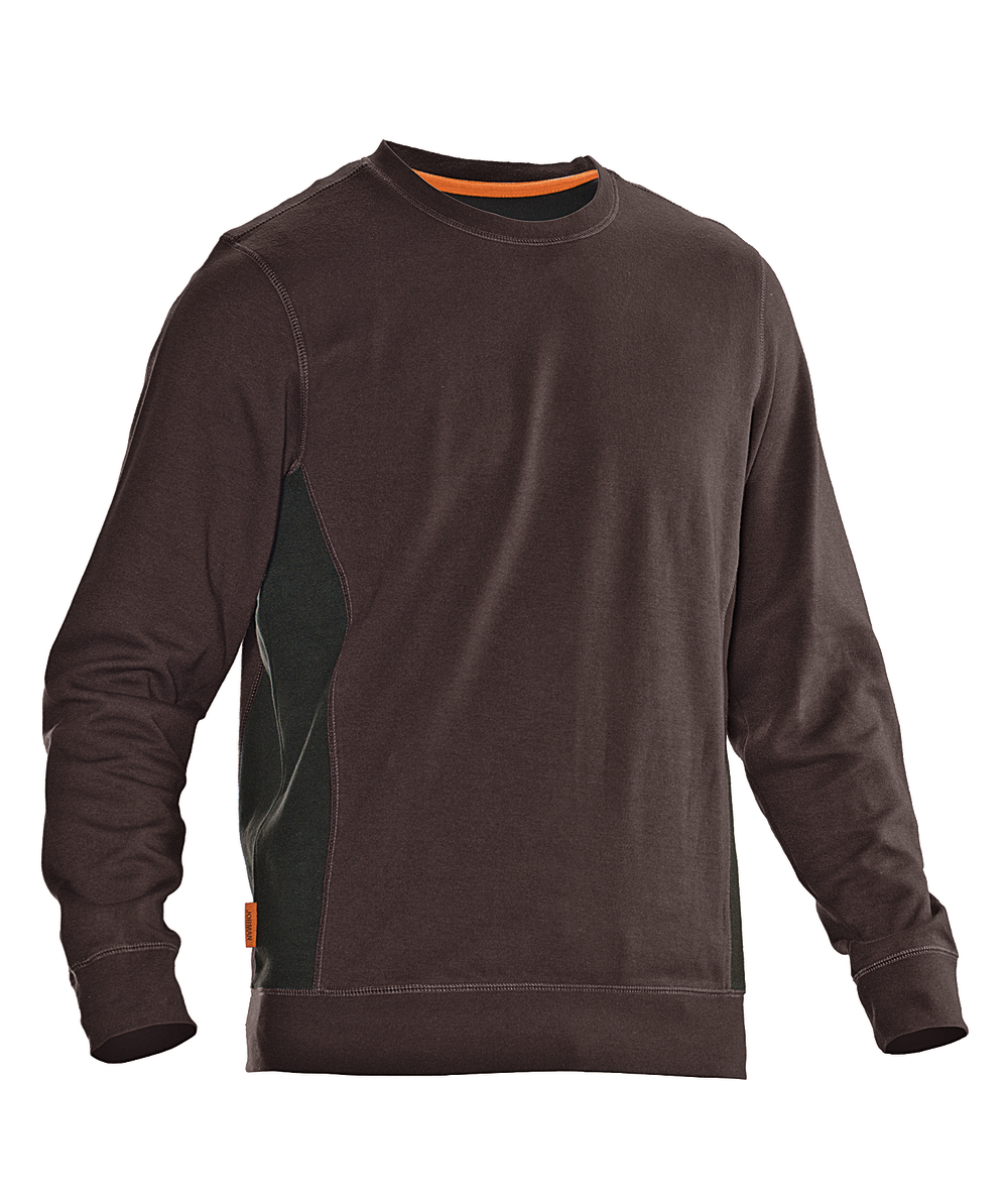 Jobman sweatshirt 5402, bruin/zwart, XXJB5402BR