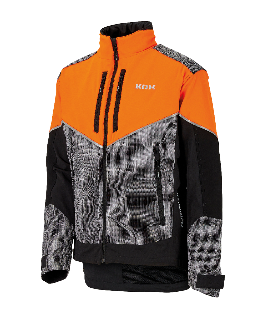 KOX Caribou 2.0 bosbouwjas, zwart/oranje, XX71421