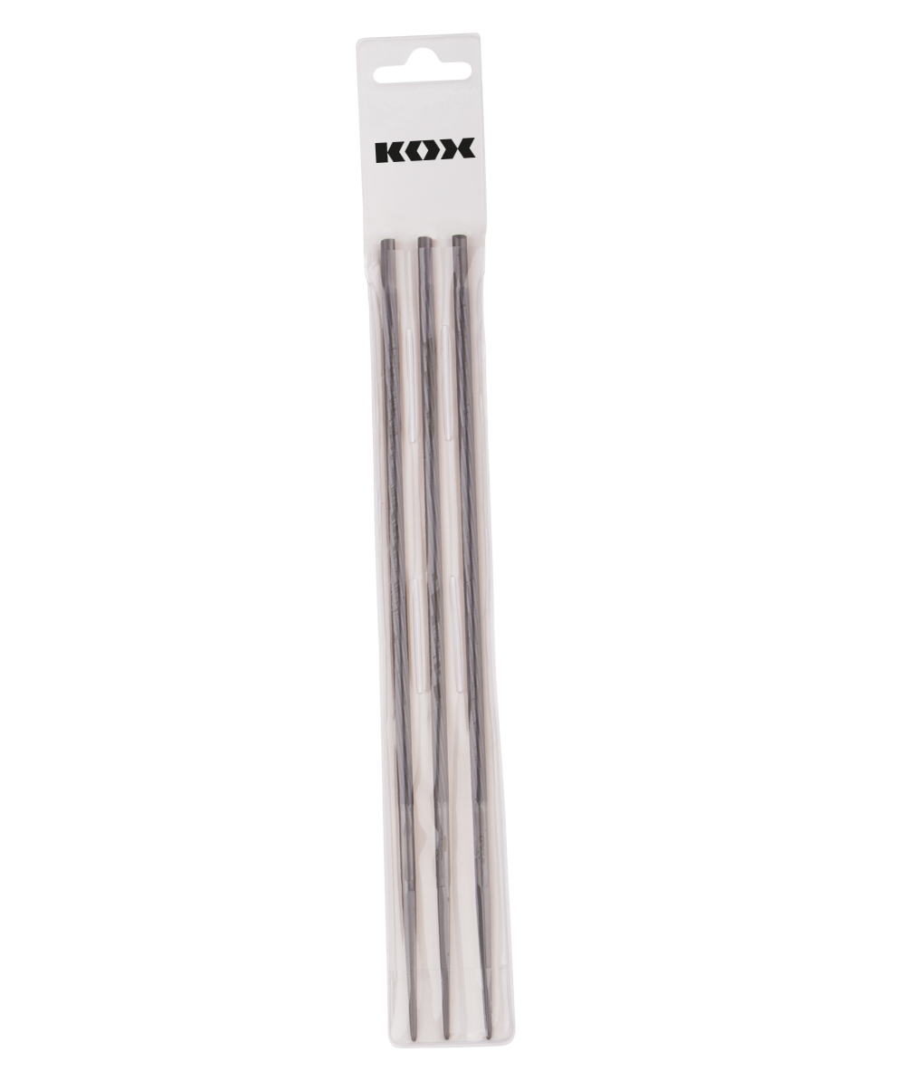 KOX Ronde vijlen, 3 stuks per pak, XX9900