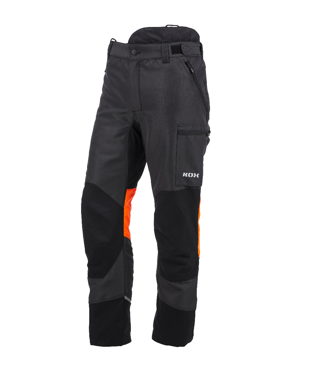 KOX broek met snijbescherming Duro 3.0 antraciet/oranje, XX71232