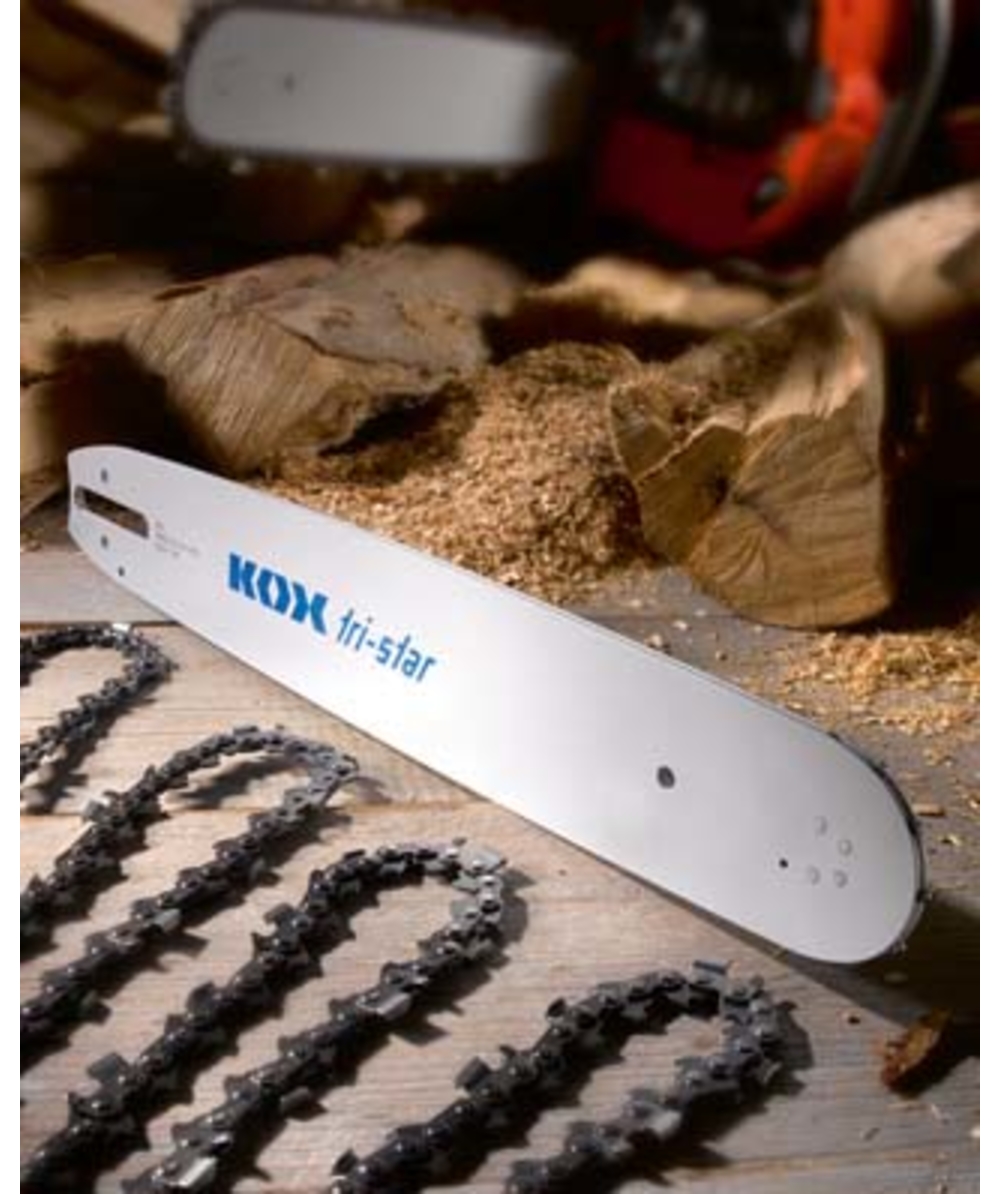 KOX voordelset Tri- Star mini met zaagblad en 4 zaagkettingen 3/8