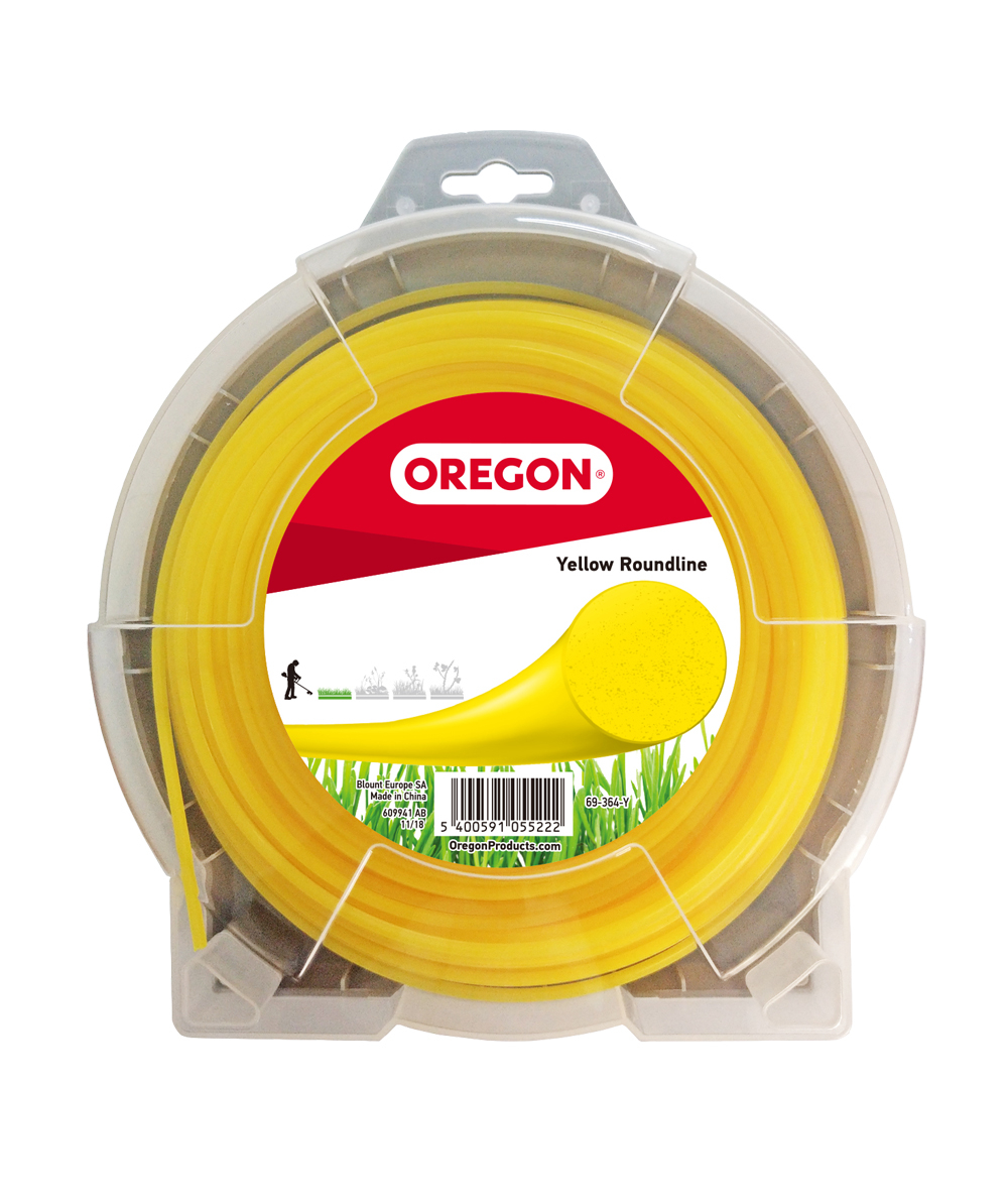 Oregon geel bosmaaierdraad rond / trimmerdraad Yellow Roundline, 69-Y-000