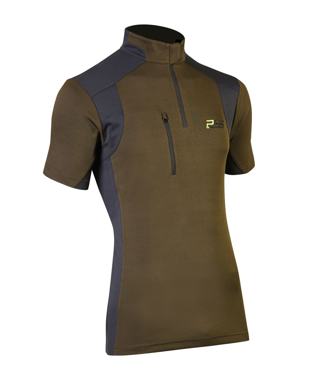 PSS X-treme Skin Functioneel Shirt, met kourte mouwen, groen/zwart, XX77150