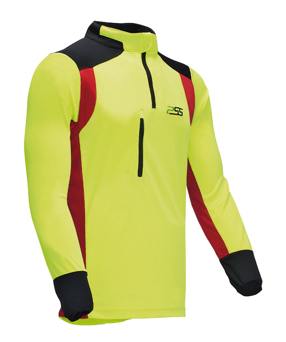 PSS X-treme Skin Functioneel Shirt, met lange mouwen, geel/rood, XX77153