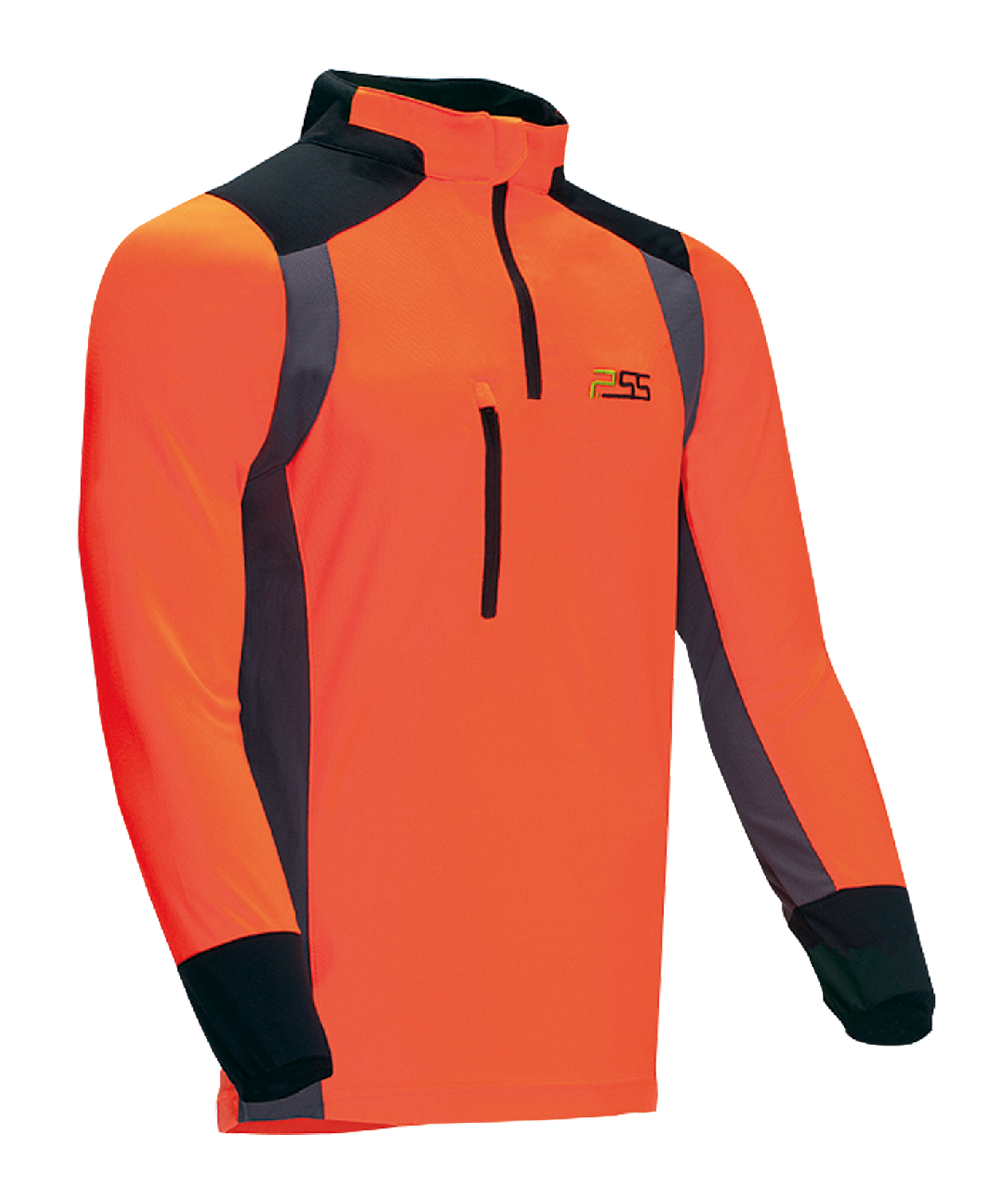 PSS X-treme Skin Functioneel Shirt, met lange mouwen, oranje/grijs, XX77154