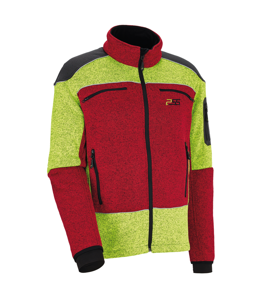 PSS gebreid vezeljack X-treme Arctic, geel/rood, XX76116