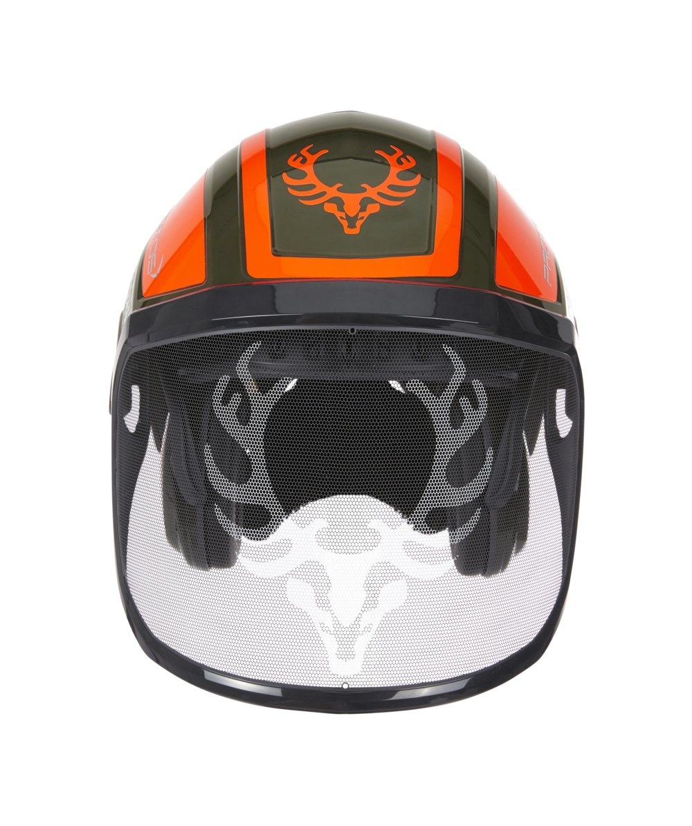 Protos helm met visier en gehoorbescherming Integral Forest KOX editie olijf/oranje, KOX edition olijf/oranje, XX74131