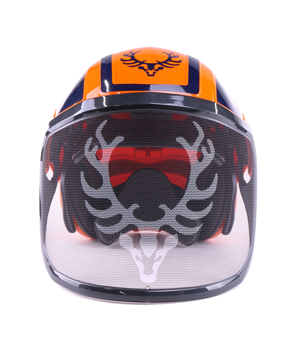Protos helm met visier en gehoorbescherming Integral Forest KOX editie oranje/blauw, KOX edition oranje/blauw, XX74115