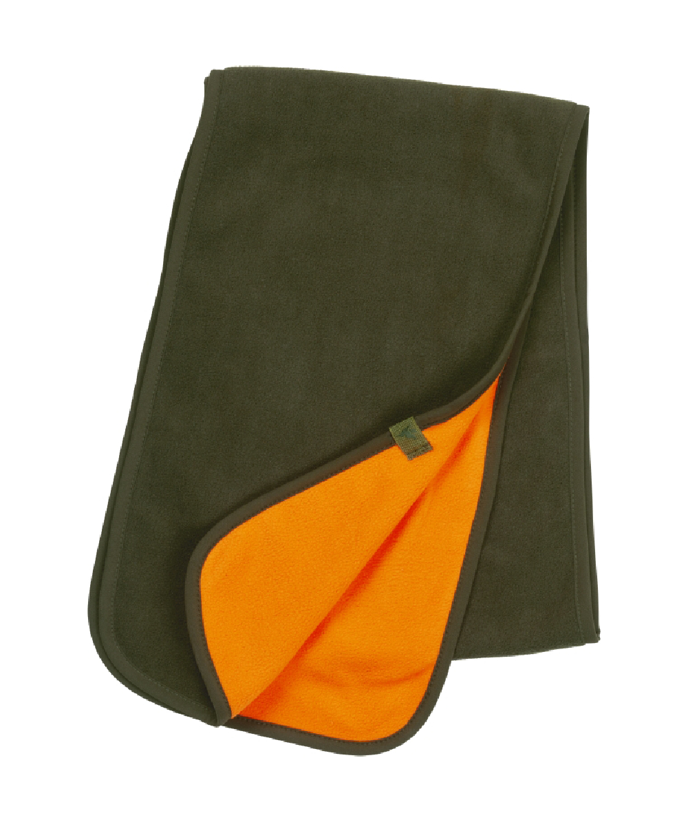 Seeland omkeerbare fleecesjaal Pine Green/ HiVis-Orange, XXSL181312999
