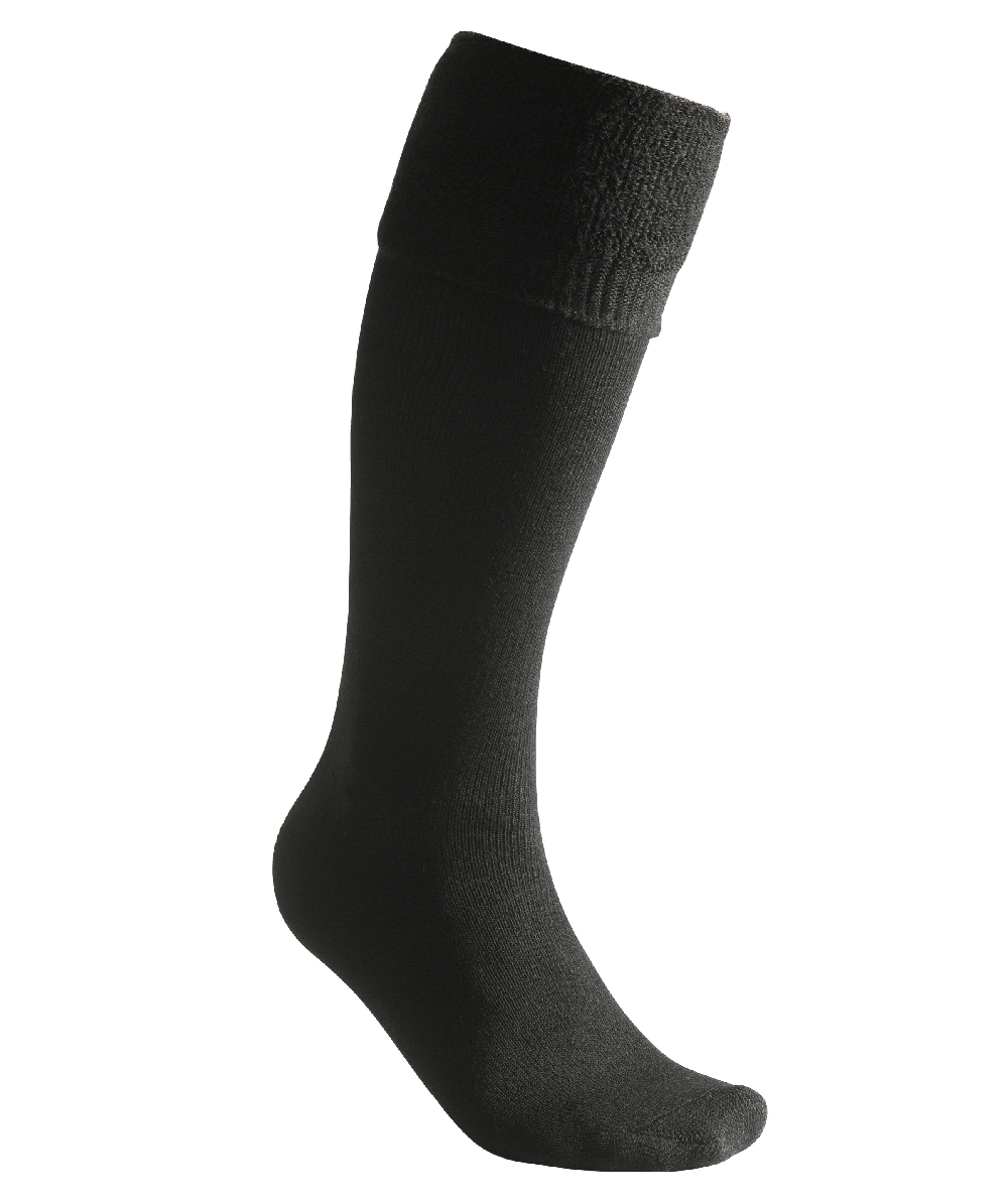 Woolpower Socks Knee-high 400 / kniekousen van merinowol black, XXWP8484S