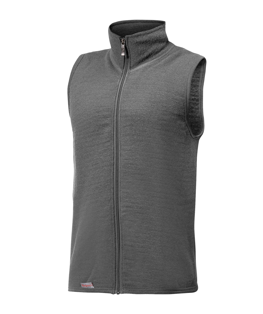 Woolpower Vest 400 gebreid vest / vest van merinowol grey, grijs, XXWP7244G