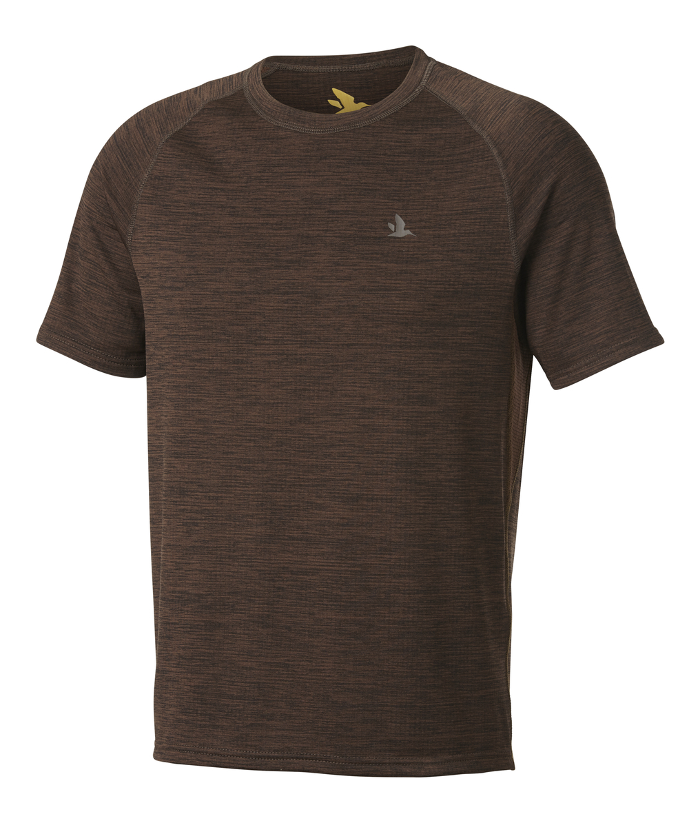 Seeland functioneel shirt met korte mouwen Active bruin