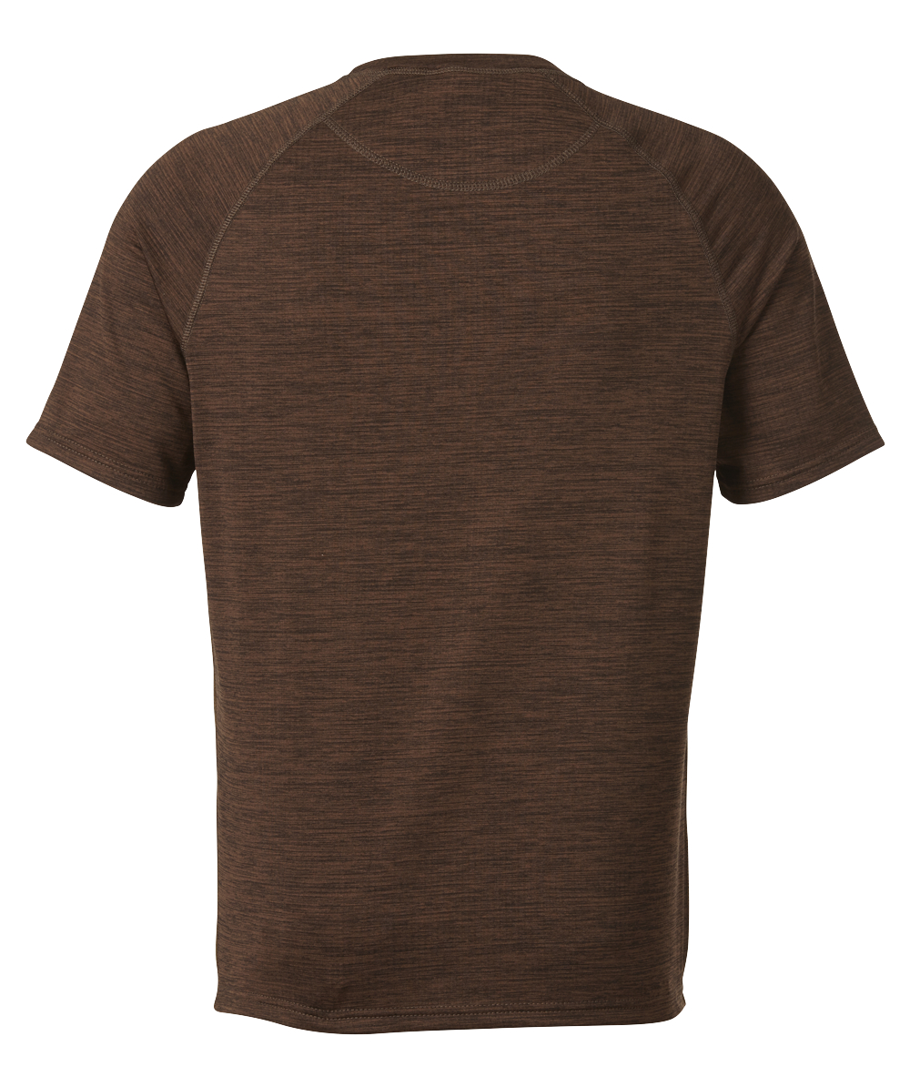 Seeland functioneel shirt met korte mouwen Active bruin
