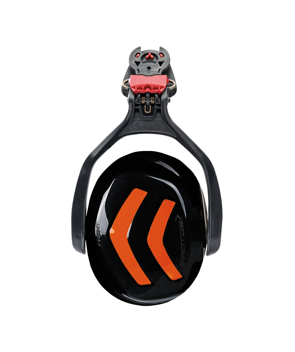 Protos Integral oorkappen KOX edition zwart/neon oranje